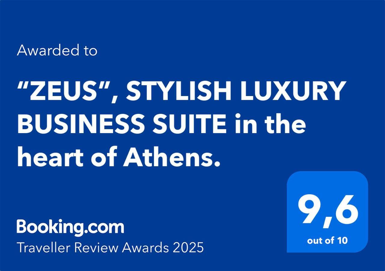 “Zeus”, Stylish Luxury Business Suite In The Heart Of Athens. Buitenkant foto